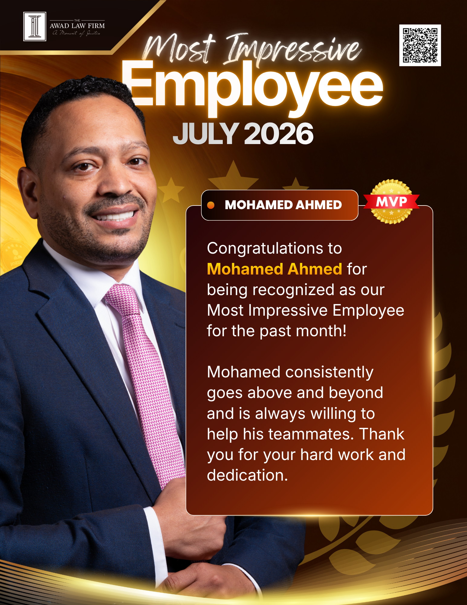 July 2026 Newsletter Cover featuring Mohamed Ahmed